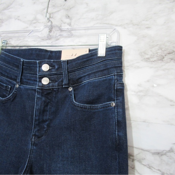 NYDJ High Rise Ava Daring Flare Denim Jeans Size 4 Paneled Waistband - Picture 4 of 17